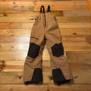 Swiss Tech Kids Brown and Black Snow Bib SIZE 10-12